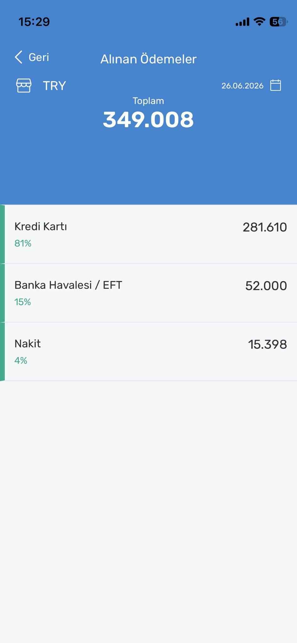 Collections report preview