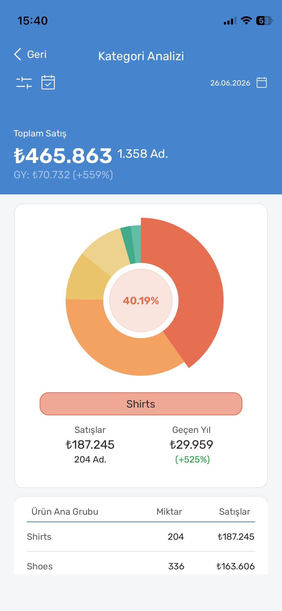 Category Detail report preview